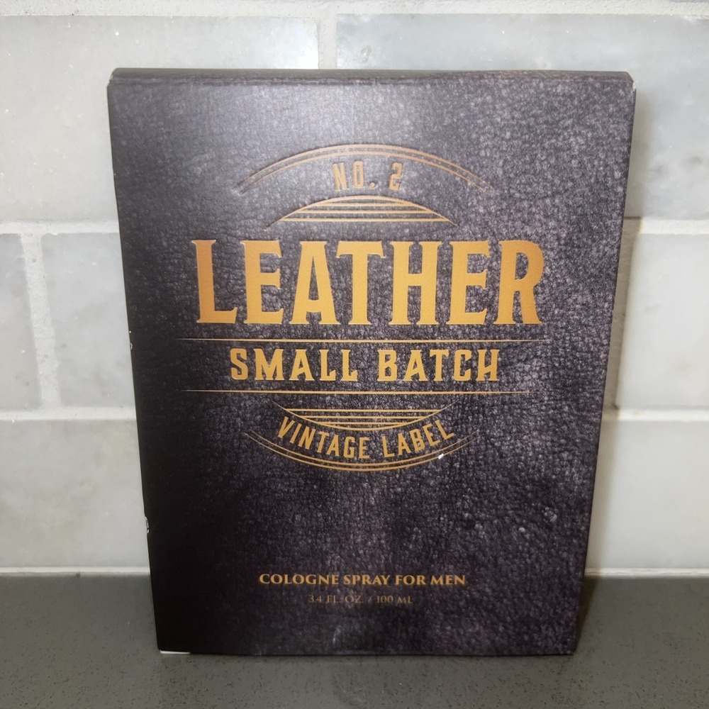 Leather No. 2 Small Batch 3.4oz Men's Eau de Cologne Spray  New In Box